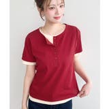 ヘンリーネックレイヤード半袖Tシャツ | moment+ | 詳細画像36 