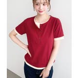 ヘンリーネックレイヤード半袖Tシャツ | moment+ | 詳細画像37 