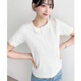 ヘンリーネックレイヤード半袖Tシャツ | moment+ | 詳細画像7 