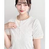 ヘンリーネックレイヤード半袖Tシャツ | moment+ | 詳細画像8 