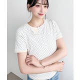 ホワイト系その他 | ヘンリーネックレイヤード半袖Tシャツ | moment+