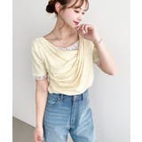 レースドッキングドレープ半袖Tシャツ | moment+ | 詳細画像43