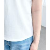 ドットロゴプリント袖口レースフリル半袖Tシャツ | moment+ | 詳細画像10