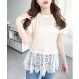 裾フリルレース半袖Tシャツ | moment+ | 詳細画像19
