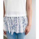 裾フリルレース半袖Tシャツ | moment+ | 詳細画像9