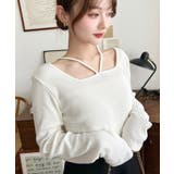 前後2WAY スクエアホルターネックプルオーバー	T/Cカットテレコリブ | moment+ | 詳細画像10