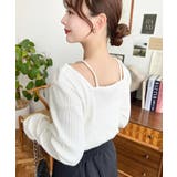 前後2WAY スクエアホルターネックプルオーバー	T/Cカットテレコリブ | moment+ | 詳細画像12