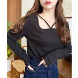 前後2WAY スクエアホルターネックプルオーバー	T/Cカットテレコリブ | moment+ | 詳細画像17