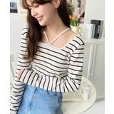 前後2WAY スクエアホルターネックプルオーバー	T/Cカットテレコリブ | moment+ | 詳細画像31