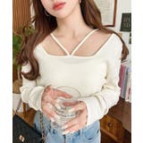 前後2WAY スクエアホルターネックプルオーバー	T/Cカットテレコリブ | moment+ | 詳細画像35