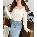 前後2WAY スクエアホルターネックプルオーバー	T/Cカットテレコリブ | moment+ | 詳細画像38