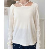 前後2WAY スクエアホルターネックプルオーバー	T/Cカットテレコリブ | moment+ | 詳細画像46