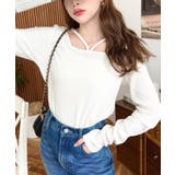 前後2WAY スクエアホルターネックプルオーバー	T/Cカットテレコリブ | moment+ | 詳細画像6