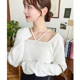 前後2WAY スクエアホルターネックプルオーバー	T/Cカットテレコリブ | moment+ | 詳細画像9