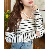 ブラック系その他 | 前後2WAY スクエアホルターネックプルオーバー	T/Cカットテレコリブ | moment+