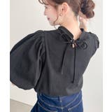 バックリボンパフスリーブ半袖Tシャツ | moment+ | 詳細画像13
