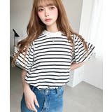 バックリボンパフスリーブ半袖Tシャツ | moment+ | 詳細画像17