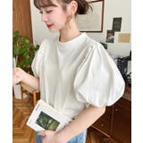 バックリボンパフスリーブ半袖Tシャツ | moment+ | 詳細画像2