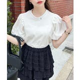 バックリボンパフスリーブ半袖Tシャツ | moment+ | 詳細画像8