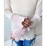 マットサテンプリーツ ハイネックメロープルオーバー無地＆袖配色 | moment+ | 詳細画像15 