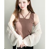 前後2WAYスクエアホルタータンクトップ T Cカットテレコリブ&カラーネップテ… | moment+ | 詳細画像34