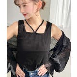 前後2WAYスクエアホルタータンクトップ T Cカットテレコリブ&カラーネップテ… | moment+ | 詳細画像37