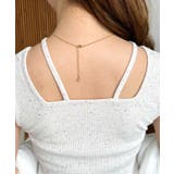 前後2WAYスクエアホルタータンクトップ T Cカットテレコリブ&カラーネップテ… | moment+ | 詳細画像8