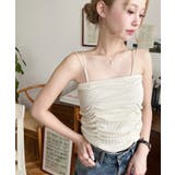 ナチュラル | TCカットテレコリブシャーリングダブルストラップキャミソール | moment+