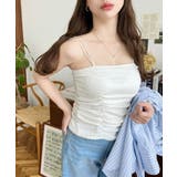 TCカットテレコリブシャーリングダブルストラップキャミソール | moment+ | 詳細画像6 