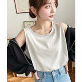 無地＆ボーダーラウンドヘムタンクトップ | moment+ | 詳細画像17 