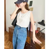 無地＆ボーダーラウンドヘムタンクトップ | moment+ | 詳細画像24 