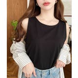 無地＆ボーダーラウンドヘムタンクトップ | moment+ | 詳細画像26 