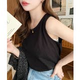 無地＆ボーダーラウンドヘムタンクトップ | moment+ | 詳細画像29 