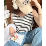 無地＆ボーダーラウンドヘムタンクトップ | moment+ | 詳細画像34 