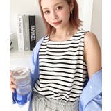 無地＆ボーダーラウンドヘムタンクトップ | moment+ | 詳細画像47 