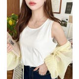 無地＆ボーダーラウンドヘムタンクトップ | moment+ | 詳細画像8 