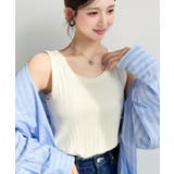 綿100%ワイドリブ.クルーネックタンクトップ | moment+ | 詳細画像15