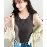 綿100%ワイドリブ.クルーネックタンクトップ | moment+ | 詳細画像19