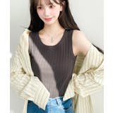 綿100%ワイドリブ.クルーネックタンクトップ | moment+ | 詳細画像22