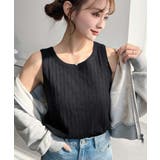 綿100%ワイドリブ.クルーネックタンクトップ | moment+ | 詳細画像24