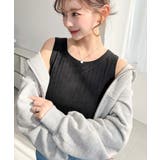 綿100%ワイドリブ.クルーネックタンクトップ | moment+ | 詳細画像26