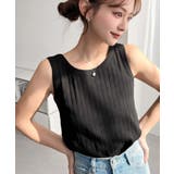 綿100%ワイドリブ.クルーネックタンクトップ | moment+ | 詳細画像28