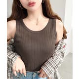 綿100%ワイドリブ.クルーネックタンクトップ | moment+ | 詳細画像33