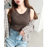 綿100%ワイドリブ.クルーネックタンクトップ | moment+ | 詳細画像35