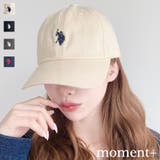 U.S.POLO ASSN. ワンポイントロゴ刺繍キャップ | moment+ | 詳細画像1 
