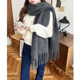 34色展開ボリュームフリンジマフラー | moment+ | 詳細画像14