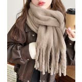 34色展開ボリュームフリンジマフラー | moment+ | 詳細画像18