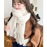 34色展開ボリュームフリンジマフラー | moment+ | 詳細画像2