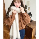 34色展開ボリュームフリンジマフラー | moment+ | 詳細画像3