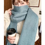 ミント | 34色展開ボリュームフリンジマフラー | moment+